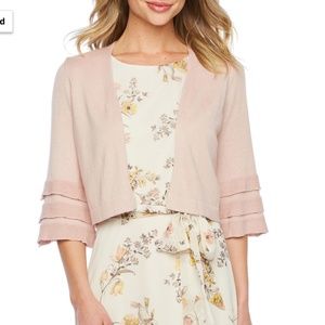 Danny & Nicole 3/4 Sleeve Shrug - Dusty Pink
